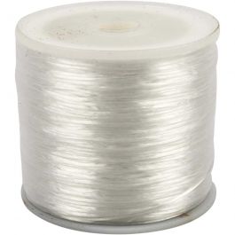 Elastic Beading Cord, flat, thickness 1 mm, 100 m/ 1 roll [HOB-61534]