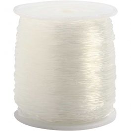 Elastic Beading Cord, round, thickness 0,8 mm, 100 m/ 1 roll [HOB-61542]