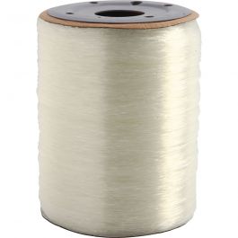 Elastic Beading Cord, round, thickness 0,8 mm, 1000 m/ 1 roll [HOB-61543]