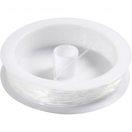 Elastic Beading Cord, round, thickness 1 mm, 10 m/ 1 roll [HOB-615481]