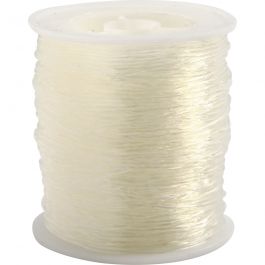 Elastic Beading Cord, round, thickness 1 mm, 50 m/ 1 roll [HOB-61548]