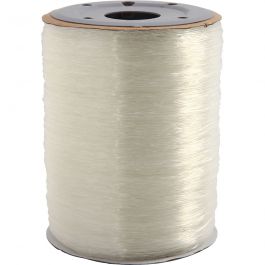 Elastic Beading Cord, round, thickness 1 mm, 500 m/ 1 roll [HOB-61549]