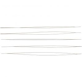 Beading Needle, L: 12 cm, thickness 0,25 mm, 5 pc/ 1 pack [HOB-61622]
