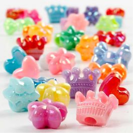 Novelty Shape Beads, 65 g, D 10 mm, hole size 3 mm, 125 ml/ 1 pack [HOB-618000]