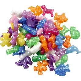 Novelty Shape Beads, size 25 mm, hole size 4 mm, 125 ml/ 1 pack [HOB-618230]