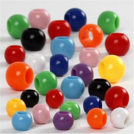 Pony Beads, 85 g, size 6-10 mm, hole size 3-5 mm, 150 ml/ 1 pack [HOB-618390]