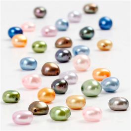 Freshwater Pearls, size 5-6 mm, hole size 0,5 mm, 40 cm/ 1 pack [HOB-631580]