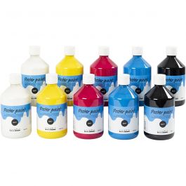 Cover colour, primary colours, matt, 10x500 ml/ 1 pack [HOB-642090]