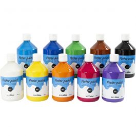 Cover colour, assorted colours, matt, 10x500 ml/ 1 pack [HOB-642092]
