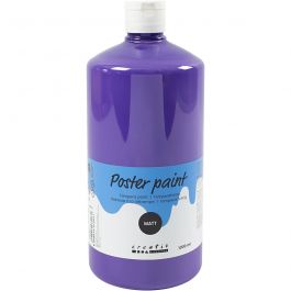 PRIMO school paint, violet, matt, 1000 ml/ 1 bottle [HOB-642144]