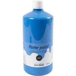 PRIMO school paint, primary blue, matt, 1000 ml/ 1 bottle [HOB-642155]