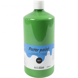 PRIMO school paint, green, matt, 1000 ml/ 1 bottle [HOB-642164]