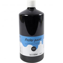 PRIMO school paint, black, matt, 1000 ml/ 1 bottle [HOB-642184]
