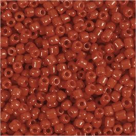 Rocaille Seed Beads, dark red, D 3 mm, size 8/0 , hole size 0,6-1,0 mm, 25 g/ 1 pack [HOB-682031]