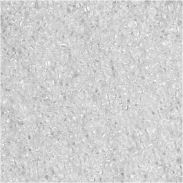 Rocaille Seed Beads, clear, D 1,7 mm, size 15/0 , hole size 0,5-0,8 mm, 25 g/ 1 pack [HOB-686800]