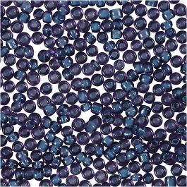 Rocaille Seed Beads, purple, D 1,7 mm, size 15/0 , hole size 0,5-0,8 mm, 25 g/ 1 pack [HOB-686810]