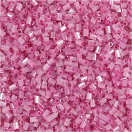 Rocaille Seed Beads 2-cut, rose, D 1,7 mm, size 15/0 , hole size 0,5 mm, 25 g/ 1 pack [HOB-687830]