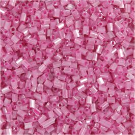 Rocaille Seed Beads 2-cut, rose, D 1,7 mm, size 15/0 , hole size 0,5 mm, 500 g/ 1 bag [HOB-68783]
