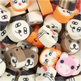 Figure beads, animals, D 10 mm, hole size 1,5 mm, 200 asstd./ 1 pack [HOB-69618]