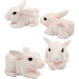 Miniature figurines, H: 10 mm, 4 pc/ 1 pack [HOB-69996]
