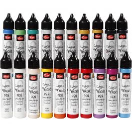 Candle Pen, assorted colours, 20x28 ml/ 1 pack [HOB-73510]