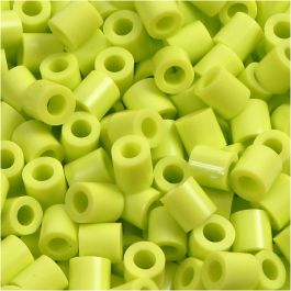 Fuse Beads, lime green (32241), size 5x5 mm, hole size 2,5 mm, medium, 1100 pc/ 1 pack [HOB-751090]