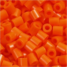 Fuse Beads, clear orange (32233), size 5x5 mm, hole size 2,5 mm, medium, 1100 pc/ 1 pack [HOB-751130]