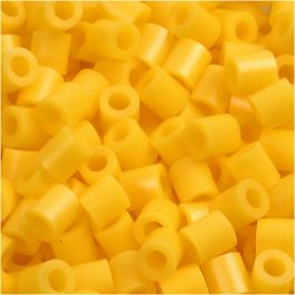 Fuse Beads, yellow (32227), size 5x5 mm, hole size 2,5 mm, medium, 1100 pc/ 1 pack [HOB-751140]