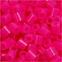 Fuse Beads, cerise (32258), size 5x5 mm, hole size 2,5 mm, medium, 1100 pc/ 1 pack [HOB-751180]