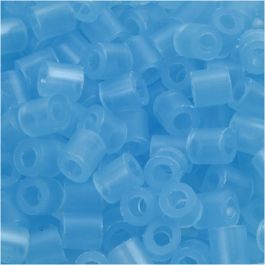 Fuse Beads, neon blue (32235), size 5x5 mm, hole size 2,5 mm, medium, 6000 pc/ 1 pack [HOB-751291]