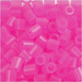 Fuse Beads, rose neon (32257), size 5x5 mm, hole size 2,5 mm, medium, 6000 pc/ 1 pack [HOB-751301]