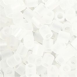 Fuse Beads, transparent clear (32264), size 5x5 mm, hole size 2,5 mm, medium, 1100 pc/ 1 pack [HOB-751320]