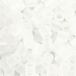 Fuse Beads, transparent clear (32264), size 5x5 mm, hole size 2,5 mm, medium, 6000 pc/ 1 pack [HOB-751321]