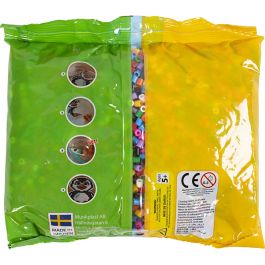 Fuse Beads, standard colours, size 5x5 mm, hole size 2,5 mm, medium, 6000 asstd./ 1 pack [HOB-752221]