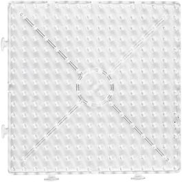Peg Board, clear, large square, size 15x15 cm, JUMBO, 1 pc [HOB-75322]