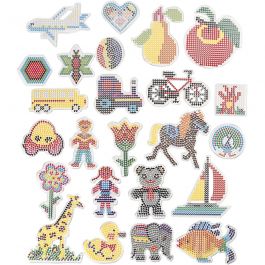 Peg Board, size 7x7,5-14x16 cm, 24 pc/ 1 pack [HOB-75592]