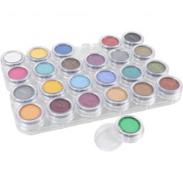 Water-based Face Paint Palette, assorted colours, 24x2,5 ml/ 1 pc [HOB-77004]