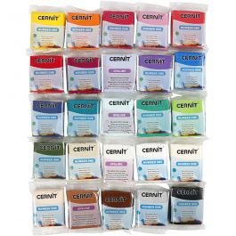 Cernit, assorted colours, Content may vary , 25x56 g/ 1 pack [HOB-78002]