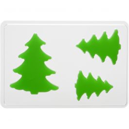 Casting Mould, fir tree, H: 6+8+10 cm, D: 9 mm, size 14,9x22 cm, 1 pc [HOB-78636]