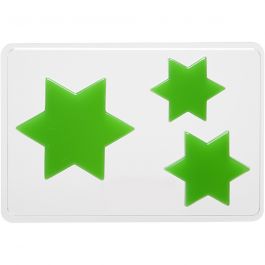 Casting Mould, star, H: 6+8+10 cm, depth 9 mm, size 14,9x22 cm, 1 pc [HOB-78637]