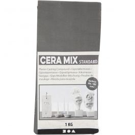 Cera-Mix Standard Casting Plaster, light grey, 1 kg/ 1 pack [HOB-786500]
