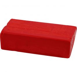 Soft Clay, red, size 13x6x4 cm, 500 g/ 1 pack [HOB-78682]