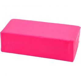 Soft Clay, neon pink, size 13x6x4 cm, 500 g/ 1 pack [HOB-78687]