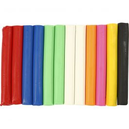 Soft Clay, assorted colours, 200 g/ 1 pack [HOB-786950]