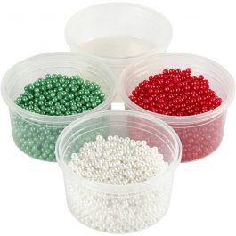 Pearl Clay®, green, red, white, 3x25+38 g, 1 set [HOB-78717]