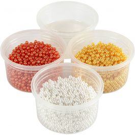 Pearl Clay®, orange, white, yellow, 3x25+38 g, 1 set [HOB-78718]