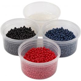 Pearl Clay®, black, blue, red, 3x25+38 g, 1 set [HOB-78727]