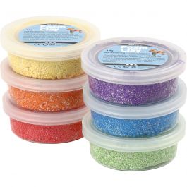 Foam Clay®, bold colours, metallic, 6x14 g/ 1 pack [HOB-78811]