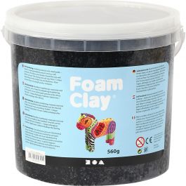 Foam Clay®, black, 560 g/ 1 bucket [HOB-78820]