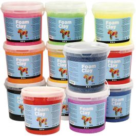 Foam Clay®, assorted colours, Content may vary , 12x560 g/ 1 pack [HOB-78834]
